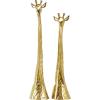 image:imageDeco 79 Aluminum Metal Giraffe Decorative Sculpture Home Decor Statues Set of 2 Accent Figurines 28 24H GoldGold