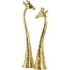 image:imageDeco 79 Aluminum Metal Giraffe Decorative Sculpture Home Decor Statues Set of 2 Accent Figurines 28 24H GoldGold