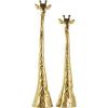 image:imageDeco 79 Aluminum Metal Giraffe Decorative Sculpture Home Decor Statues Set of 2 Accent Figurines 28 24H GoldGold