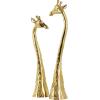 image:imageDeco 79 Aluminum Metal Giraffe Decorative Sculpture Home Decor Statues Set of 2 Accent Figurines 28 24H GoldGold
