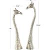 image:imageDeco 79 Aluminum Metal Giraffe Decorative Sculpture Home Decor Statues Set of 2 Accent Figurines 28 24H GoldSilver