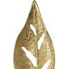 image:imageDeco 79 Aluminum Metal Leaf Decorative Sculpture Tall Textured Cutout Home Decor Statue with White Marble Base Accent Figurine 7 x 4 x 35 Gold7 x 4 x 35
