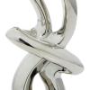 image:imageDeco 79 Ceramic Abstract Decorative Sculpture Swirl Home Decor Statue with Black Base Accent Figurine 7 x 4 x 18 SilverAntique Silver