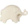image:imageDeco 79 Ceramic Elephant Decorative Sculpture Home Decor Statue Accent Figurine 11 x 2 x 14 SilverCream