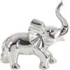 image:imageDeco 79 Ceramic Elephant Decorative Sculpture Home Decor Statue Accent Figurine 11 x 2 x 14 SilverSilver