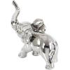 image:imageDeco 79 Ceramic Elephant Decorative Sculpture Home Decor Statue Accent Figurine 11 x 2 x 14 SilverSilver