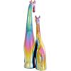 image:imageDeco 79 Ceramic Giraffe Decorative Sculpture Home Decor Statue Accent Figurine 11 x 5 x 15 SilverMulticolor