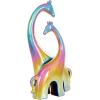 image:imageDeco 79 Ceramic Giraffe Decorative Sculpture Home Decor Statue Accent Figurine 11 x 5 x 15 SilverMulticolor