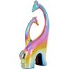 image:imageDeco 79 Ceramic Giraffe Decorative Sculpture Home Decor Statue Accent Figurine 11 x 5 x 15 SilverMulticolor