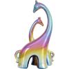 image:imageDeco 79 Ceramic Giraffe Decorative Sculpture Home Decor Statue Accent Figurine 11 x 5 x 15 SilverMulticolor