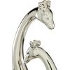 image:imageDeco 79 Ceramic Giraffe Decorative Sculpture Home Decor Statue Accent Figurine 11 x 5 x 15 SilverSilver