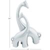 image:imageDeco 79 Ceramic Giraffe Decorative Sculpture Home Decor Statue Accent Figurine 11 x 5 x 15 SilverSilver