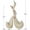 image:imageDeco 79 Ceramic Swan Decorative Sculpture Intertwined Home Decor Statues Set of 2 Accent Figurines 17 14 H BeigeBeige