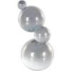 image:imageDeco 79 Glass Abstract Decorative Sculpture Stacked Orbs Home Decor Statue Accent Figurine 4 x 4 x 8 Clear