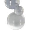 image:imageDeco 79 Glass Abstract Decorative Sculpture Stacked Orbs Home Decor Statue Accent Figurine 4 x 4 x 8 Clear