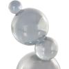 image:imageDeco 79 Glass Abstract Decorative Sculpture Stacked Orbs Home Decor Statue Accent Figurine 4 x 4 x 8 Clear