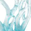image:imageDeco 79 Glass Coral Decorative Sculpture Ombre Home Decor Statue with Clear Rectangle Base Accent Figurine 15 x 3 x 14 BlueBlue