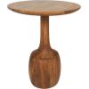 image:imageDeco 79 Mango Wood Handmade Side End Accent Table End Table with Elevated Bases Set of 3 Side Table 24 20 18 H Brown