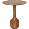 image:imageDeco 79 Mango Wood Handmade Side End Accent Table End Table with Elevated Bases Set of 3 Side Table 24 20 18 H Brown