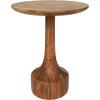 image:imageDeco 79 Mango Wood Handmade Side End Accent Table End Table with Elevated Bases Set of 3 Side Table 24 20 18 H Brown