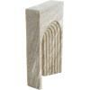 image:imageDeco 79 Marble Geometric Decorative Sculpture Rectangular Home Decor Statue with Arched Groove Interior Accent Figurine 6 x 2 x 11 Beige
