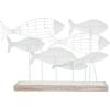 image:imageDeco 79 Metal Fish Decorative Sculpture Home Decor Statue Accent Figurine 22 x 6 x 15 Blue
