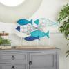 image:imageDeco 79 Metal Fish Decorative Sculpture Home Decor Statue Accent Figurine 22 x 6 x 15 Blue