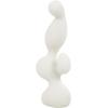 image:imageDeco 79 Polystone Abstract Decorative Sculpture Wavy Shaped Home Decor Statue with Cutouts and Speckled Texturing Accent Figurine 20 x 11 x 17 WhiteWhite