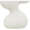 image:imageDeco 79 Polystone Abstract Decorative Sculpture Wavy Shaped Home Decor Statue with Cutouts and Speckled Texturing Accent Figurine 20 x 11 x 17 WhiteWhite