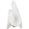 image:imageDeco 79 Polystone Abstract Decorative Sculpture Wavy Shaped Home Decor Statue with Cutouts and Speckled Texturing Accent Figurine 20 x 11 x 17 WhiteWhite