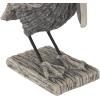 image:imageDeco 79 Polystone Bird Decorative Sculpture Textured Home Decor Statue Accent Figurine 6 x 10 x 19 GrayGray