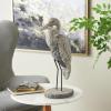 image:imageDeco 79 Polystone Bird Decorative Sculpture Textured Home Decor Statue Accent Figurine 6 x 10 x 19 GrayGray