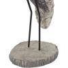 image:imageDeco 79 Polystone Bird Decorative Sculpture Textured Home Decor Statue Accent Figurine 6 x 10 x 19 GrayGray