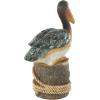 image:imageDeco 79 Polystone Bird Decorative Sculpture Textured Home Decor Statue Accent Figurine 6 x 10 x 19 GrayTeal