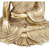 image:imageDeco 79 Polystone Buddha Decorative Sculpture Meditating Home Decor Statue with Engraved Carvings and Relief Detailing Accent Figurine 6 x 4 x 8 Gold