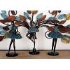 image:imageDeco 79 Polystone Dancer Decorative Sculpture Home Decor Statues set of 3 Accent Figurines 6 x 4 x 12 TealTeal