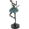 image:imageDeco 79 Polystone Dancer Decorative Sculpture Home Decor Statues set of 3 Accent Figurines 6 x 4 x 12 TealTeal