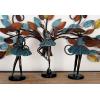 image:imageDeco 79 Polystone Dancer Decorative Sculpture Home Decor Statues set of 3 Accent Figurines 6 x 4 x 12 TealTeal