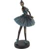 image:imageDeco 79 Polystone Dancer Decorative Sculpture Home Decor Statues set of 3 Accent Figurines 6 x 4 x 12 TealTeal