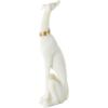 image:imageDeco 79 Polystone Dog Decorative Sculpture Sitting Home Decor Statue with Gold Collar Accent Figurine 5 x 7 x 17 Cream3 x 4 x 15