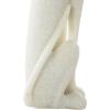 image:imageDeco 79 Polystone Dog Decorative Sculpture Sitting Home Decor Statue with Gold Collar Accent Figurine 5 x 7 x 17 Cream3 x 4 x 15