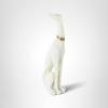 image:imageDeco 79 Polystone Dog Decorative Sculpture Sitting Home Decor Statue with Gold Collar Accent Figurine 5 x 7 x 17 Cream3 x 4 x 15