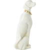 image:imageDeco 79 Polystone Dog Decorative Sculpture Sitting Home Decor Statue with Gold Collar Accent Figurine 5 x 7 x 17 Cream3 x 5 x 10