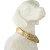 image:imageDeco 79 Polystone Dog Decorative Sculpture Sitting Home Decor Statue with Gold Collar Accent Figurine 5 x 7 x 17 Cream3 x 5 x 10