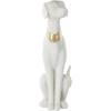 image:imageDeco 79 Polystone Dog Decorative Sculpture Sitting Home Decor Statue with Gold Collar Accent Figurine 5 x 7 x 17 Cream5 x 7 x 17