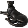 image:imageDeco 79 Polystone Leopard Decorative Sculpture Laying Home Decor Statue Accent Figurine 29 x 14 x 13 BlackBlack