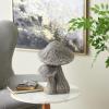 image:imageDeco 79 Polystone Mushroom Decorative Sculpture Textured Home Decor Statue Accent Figurine 9 x 9 x 14 Gray