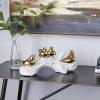 image:imageDeco 79 Porcelain Ceramic Bird Decorative Sculpture Home Decor Statue Accent Figurine 14 x 5 x 6 Gold14 x 5 x 6