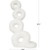 image:imageDeco 79 Resin Abstract Decorative Sculpture Stacked Circle Ring Home Decor Statue Accent Figurine 11 x 5 x 18 WhiteCONVENIENTLY SIZED