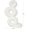 image:imageDeco 79 Resin Abstract Decorative Sculpture Stacked Circle Ring Home Decor Statue Accent Figurine 11 x 5 x 18 WhiteSMALL SIZE